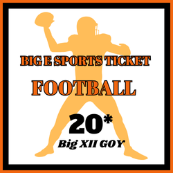 ***Big E Sports Ticket | Football | CFB | 20* BIG 12 GOY (Saturday)